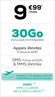 Forfait sans engagement 30Go