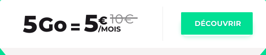 5go = 5€/mois
